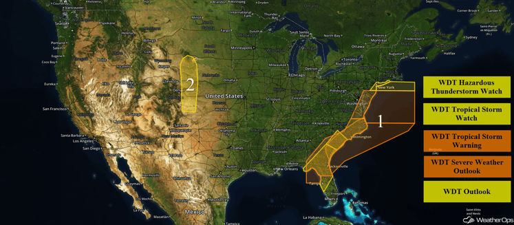 US Hazards Friday, September 2, 2016