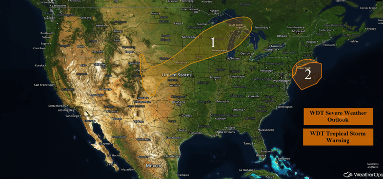 US Hazards for Tuesday, September 6, 2016