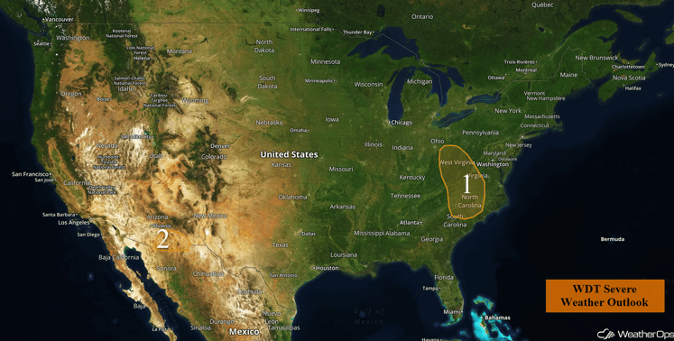 US Hazards for Thursday, September 29, 2016