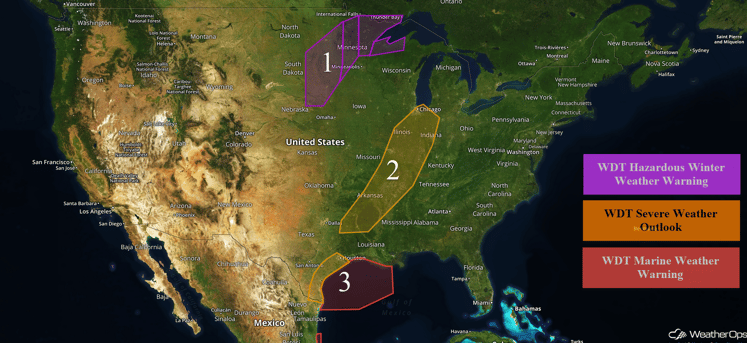 US Hazards for Friday, November 18, 2016