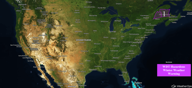 US Hazards for Thursday, December 1, 2016