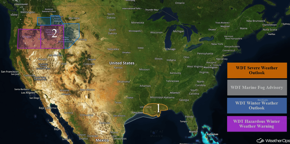 US Hazards Tuesday, December 13, 2016