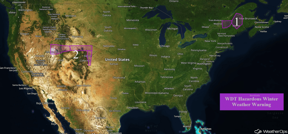US Hazards for Wednesday, January 4, 2017