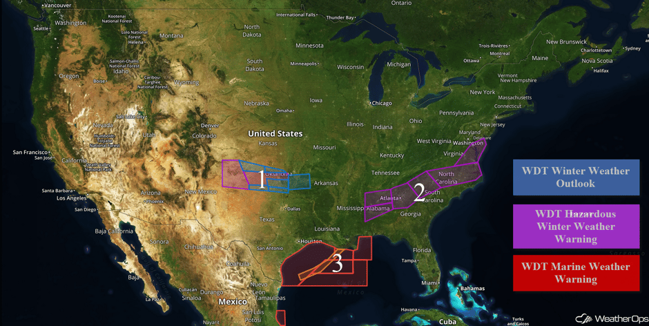US Hazards for Friday, January 6, 2017