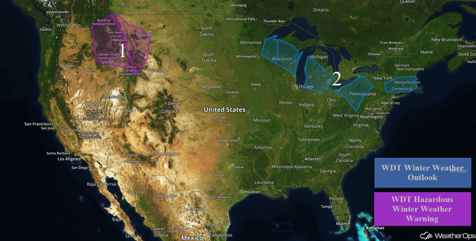 US Hazards for Tuesday, January 31, 2017