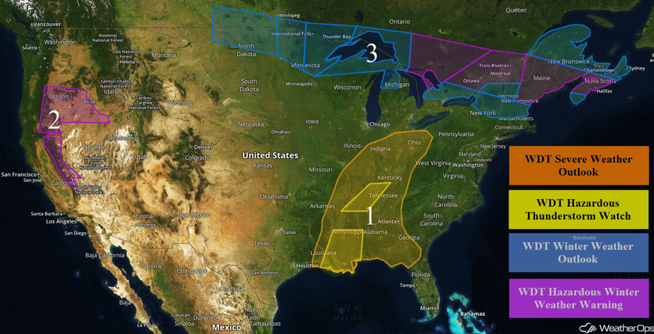 US Hazards Tuesday, February 7, 2017