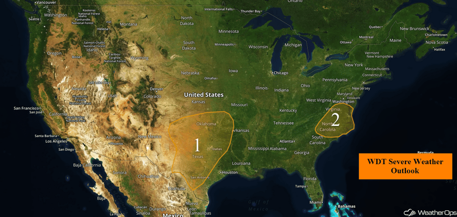 US Hazards for Tuesday, March 28, 2017