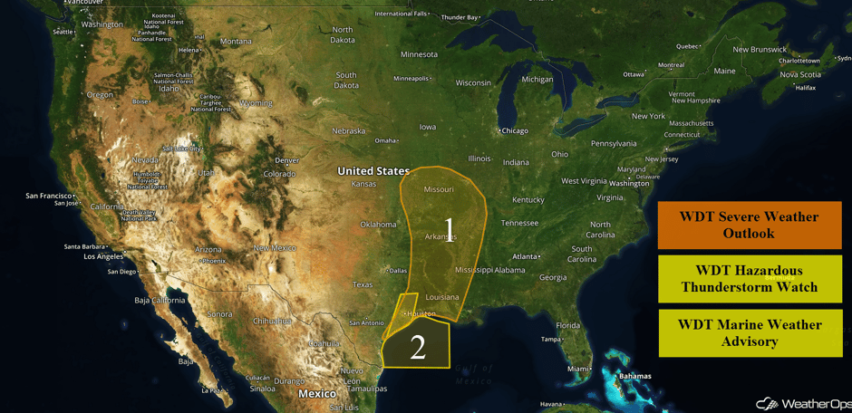 US Hazards Wednesday, March 29, 2017