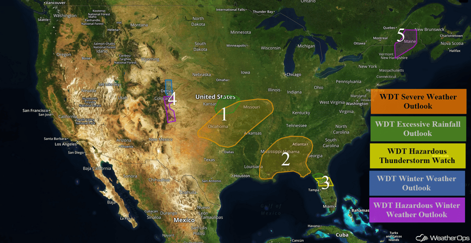 US Hazards Tuesday, April 4, 2017