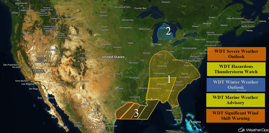 US Hazards Wednesday, April 5, 2017