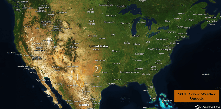 US Hazards for Thursday, April 13, 2017