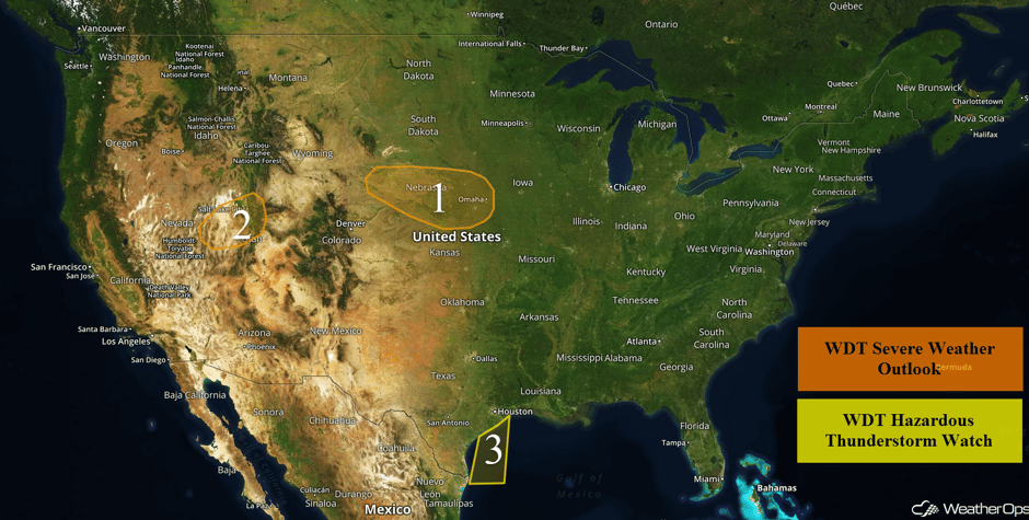 US Hazards for Tuesday, April 18, 2017