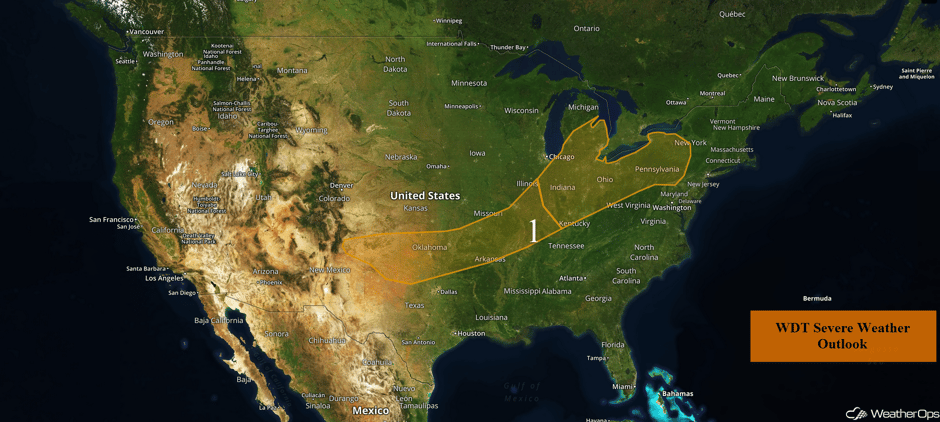 US Hazards for Thursday, April 20, 2017