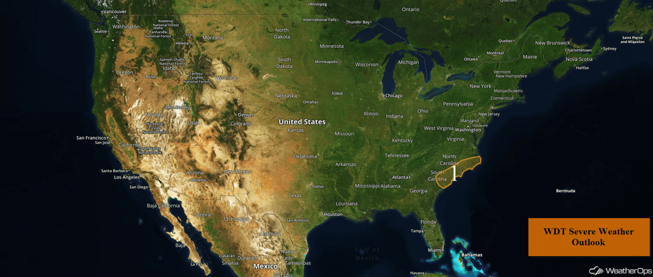 US Hazards for Monday, April 24, 2016