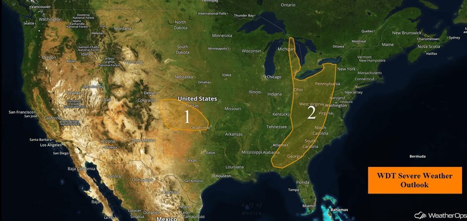 US Hazards for Thursday, April 27, 2017
