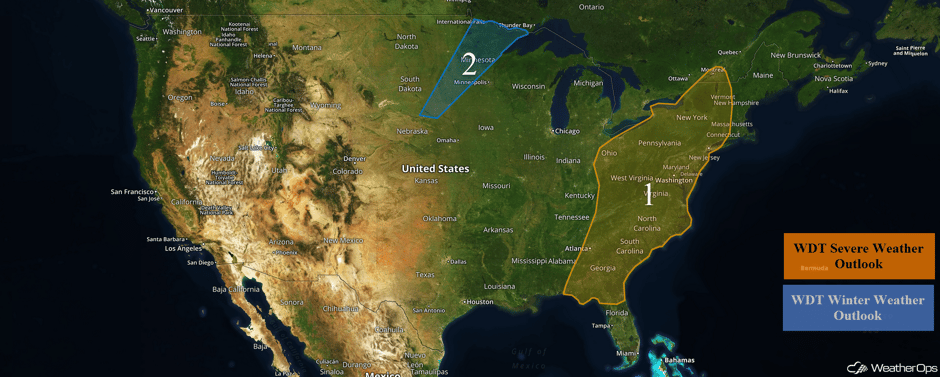 US Hazards for Monday, May 1, 2017