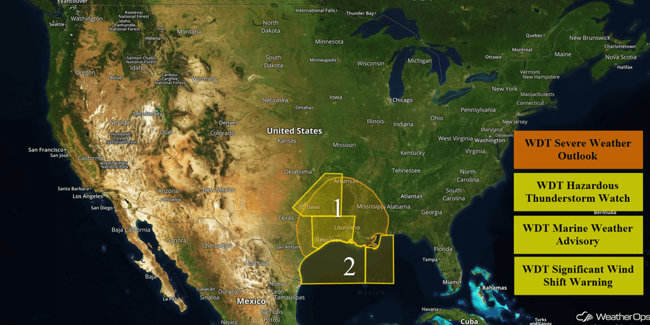 US Hazards for Wednesday, May 3, 2017