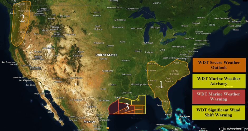 US Hazards for Thursday, May 4, 2017