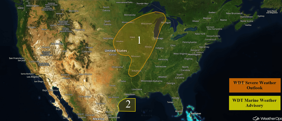US Hazards for Wednesday, May 17, 2017