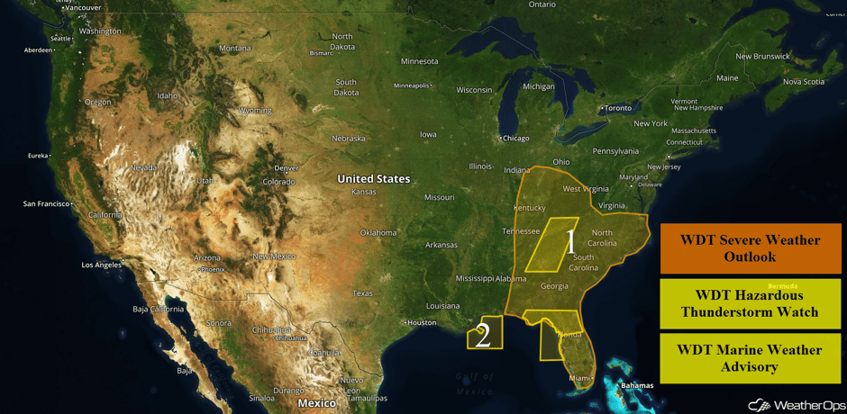 US Hazards for Wednesday, May 24, 2017