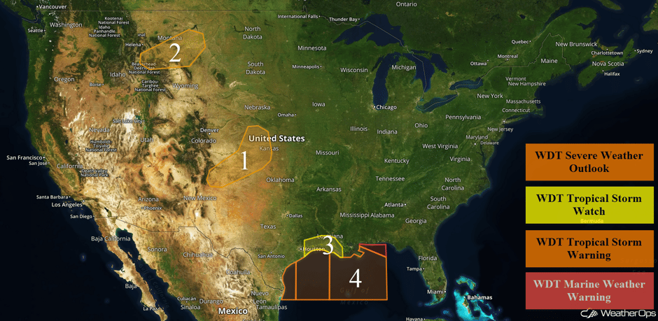 US Hazards for Tuesday, June 20, 2017