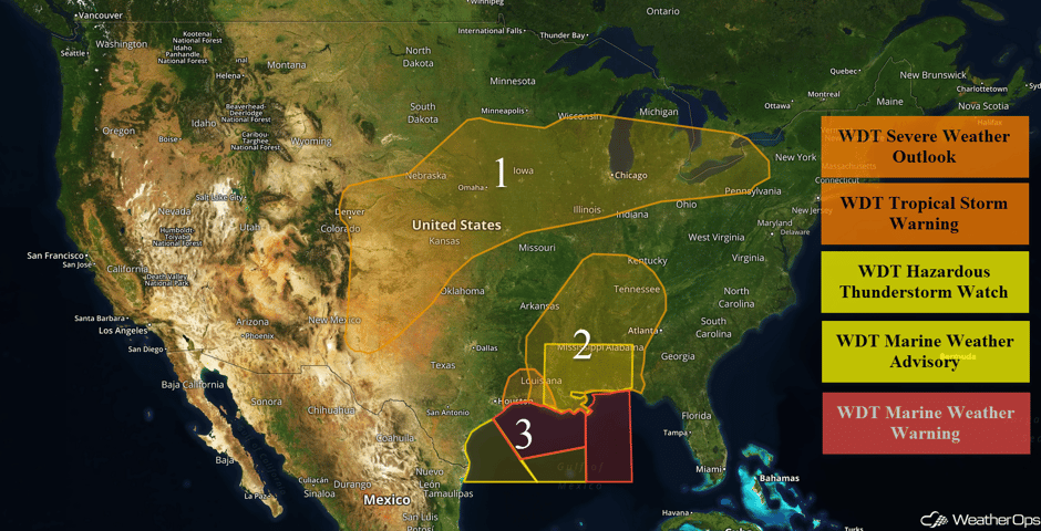 US Hazards for Thursday, June 22, 2017