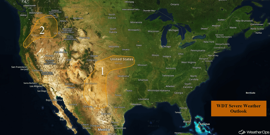 US Hazards for Monday, June 26, 2017