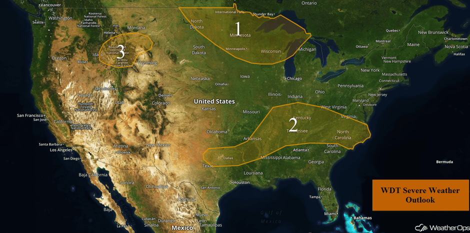 US Hazards for Wednesday, July 7, 2017