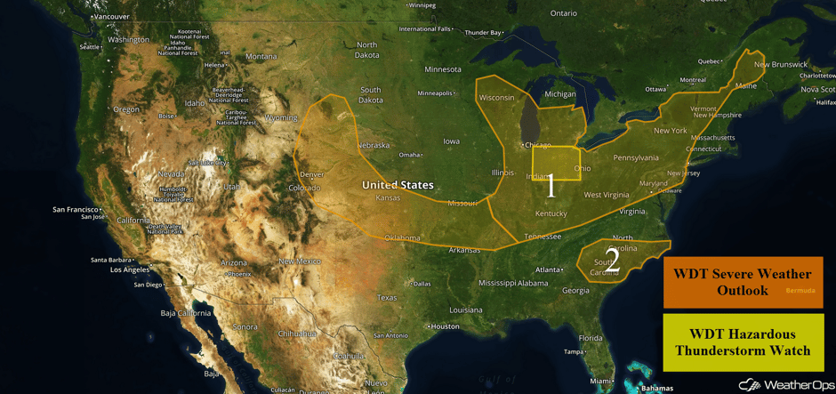US Hazards for Friday, July 7, 2017