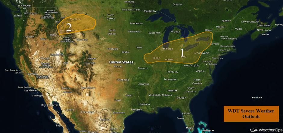 US Hazards for Monday, July 10, 2017