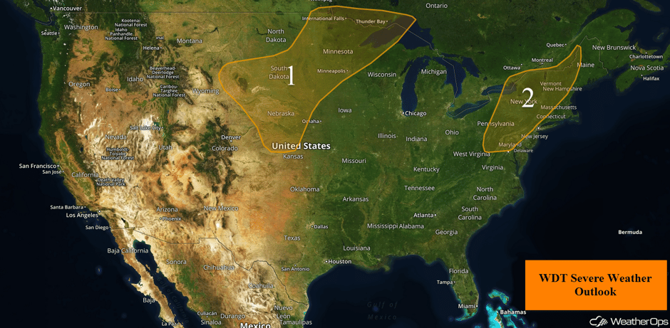 US Hazards for Monday, July 17, 2017