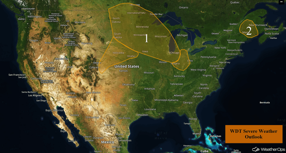 US Hazards for Friday, July 21, 2017