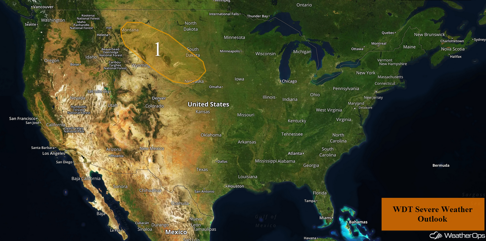 US Hazards for Tuesday, August 1, 2017