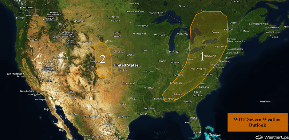 US Hazards for Friday, August 4, 2017