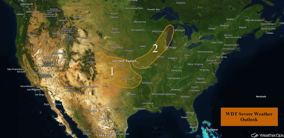 US Hazards for Thursday, August 10, 2017