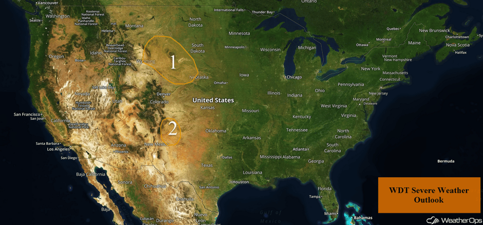 US Hazards for Monday, August 14, 2017