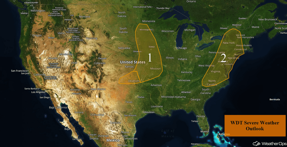 US Hazards for Friday, August 18, 2017