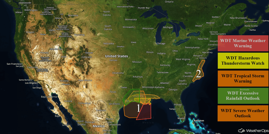US Hazards for Tuesday, August 29, 2017