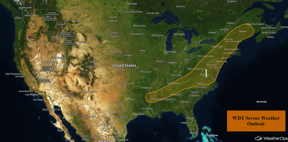 US Hazards for Tuesday, September 6, 2017