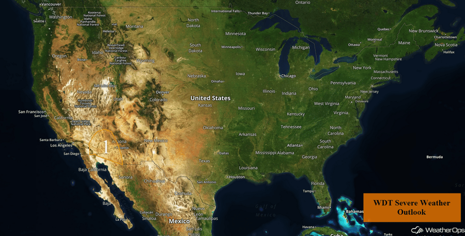 US Hazards for Friday, September 8, 2017