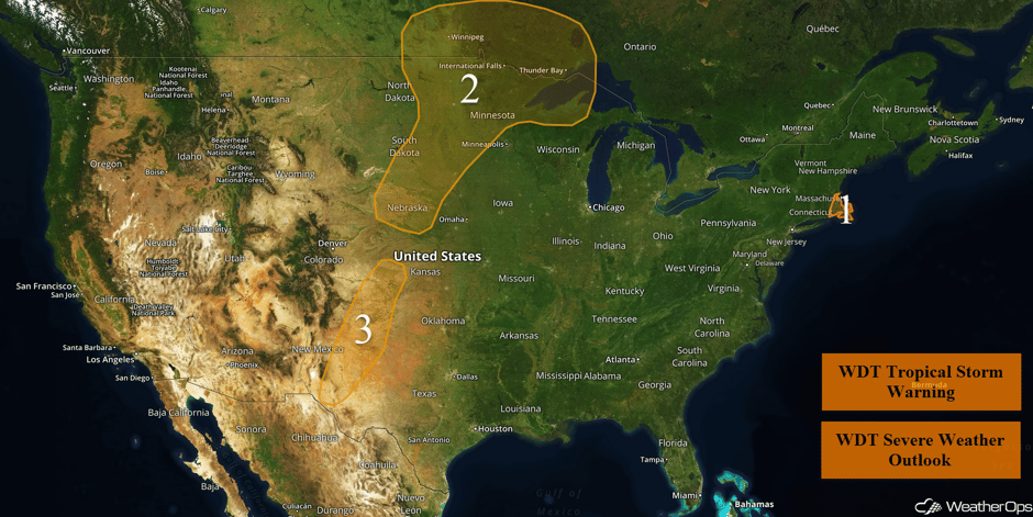 US Hazards for Friday, September 22, 2017