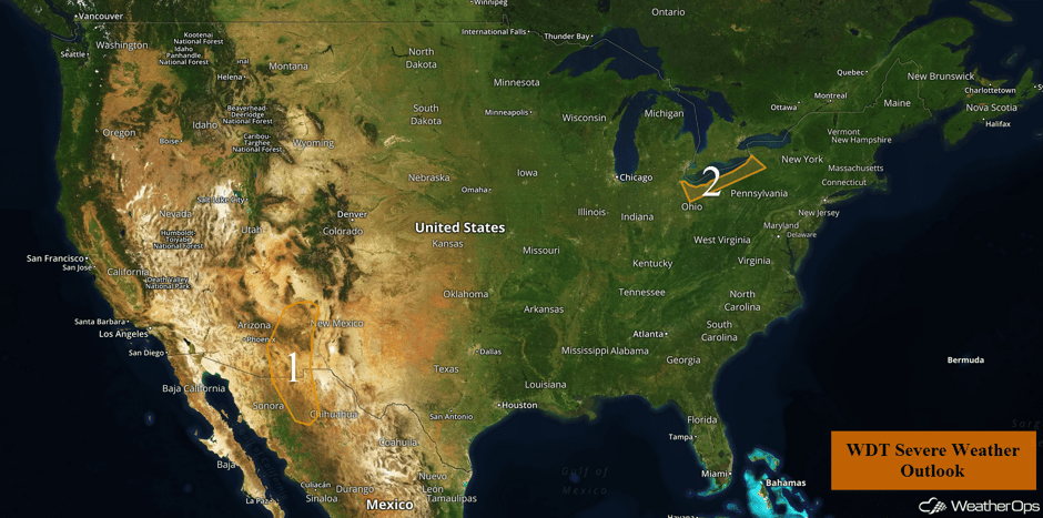 US Hazards for Friday, September 29, 2017