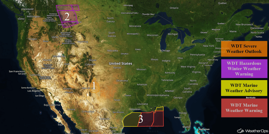 US Hazards Tuesday, October 3, 2017