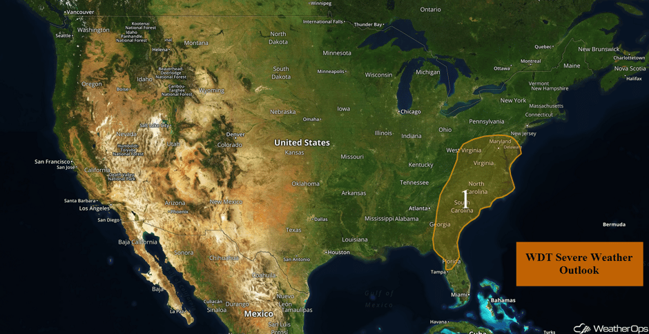 US Hazards Monday, October 23, 2017