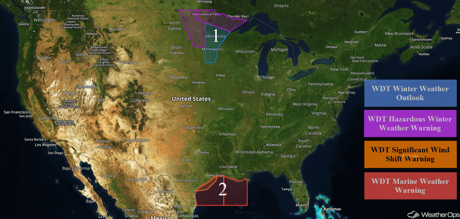 US Hazards for Friday, October 27, 2017