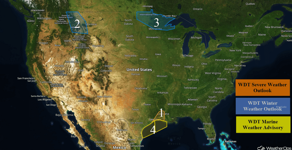 US Hazards Wednesday, November 1, 2017