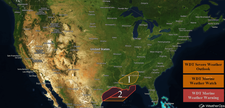 US Hazards for Tuesday, December 5, 2017