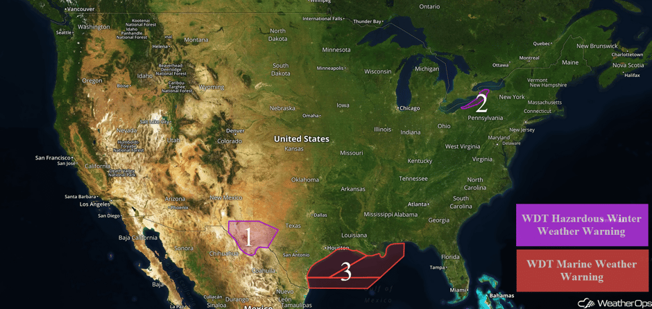 US Hazards for Wednesday, December 6, 2017