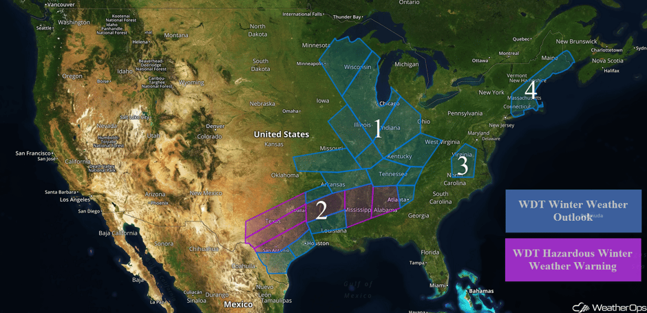 US Hazards Monday, January 15, 2018