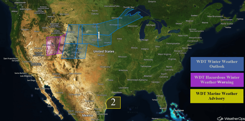 US Hazards Friday, January 19, 2018
